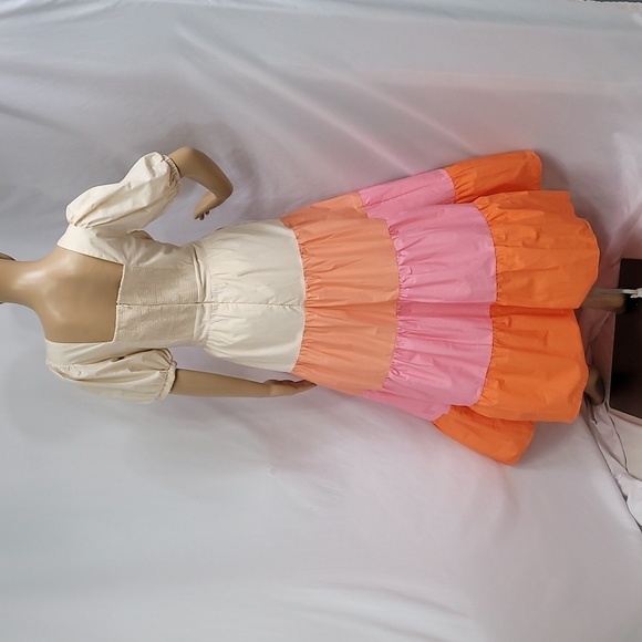 ENGLISH Factory Colorblock Midi Dress - Picture 9 of 15